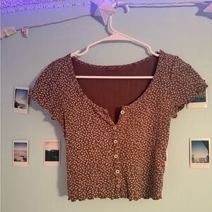 Floral Brandy Melville Button Down